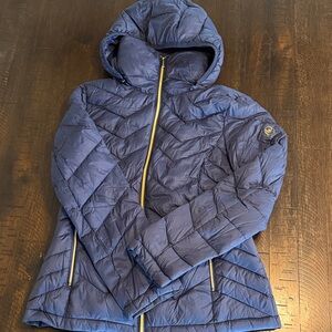 Michael Kors blue packable down Puffer Jacket